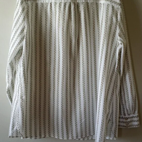 'Talbots' 100% Cotton LS Blouse XL EUC - Picture 4 of 10